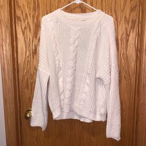 NWT White Knitted Sweater